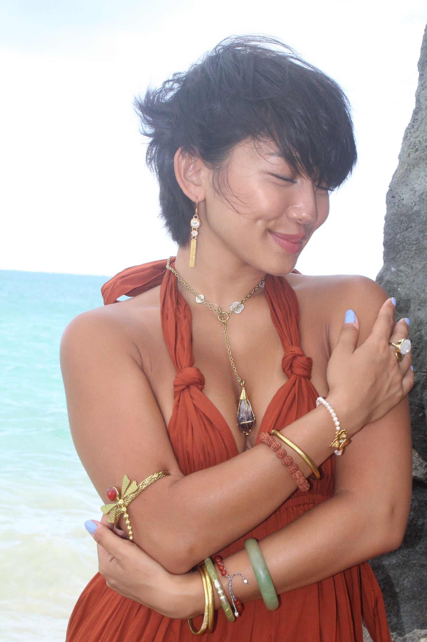 Earthfire Jumpsuit – Terracotta Glow