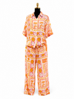 Orange Tropical Paradise Two Piece Set