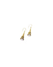 Antique Victorian Fresh Water Pearl With Stainless Steel & Gold Brass Earrings