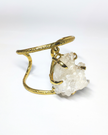 Crystal cluster quartz bangle