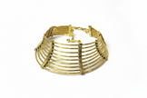 Layer Thick Gold Brass Choker