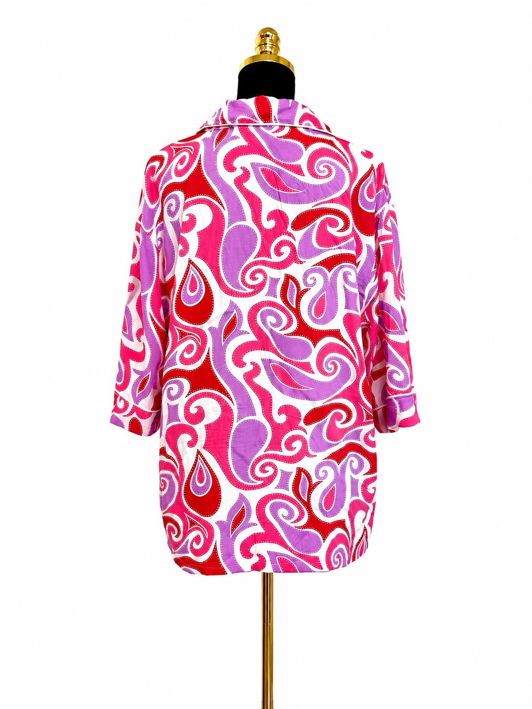 Pink & Purple Abstract Pajama 3 Piece Set