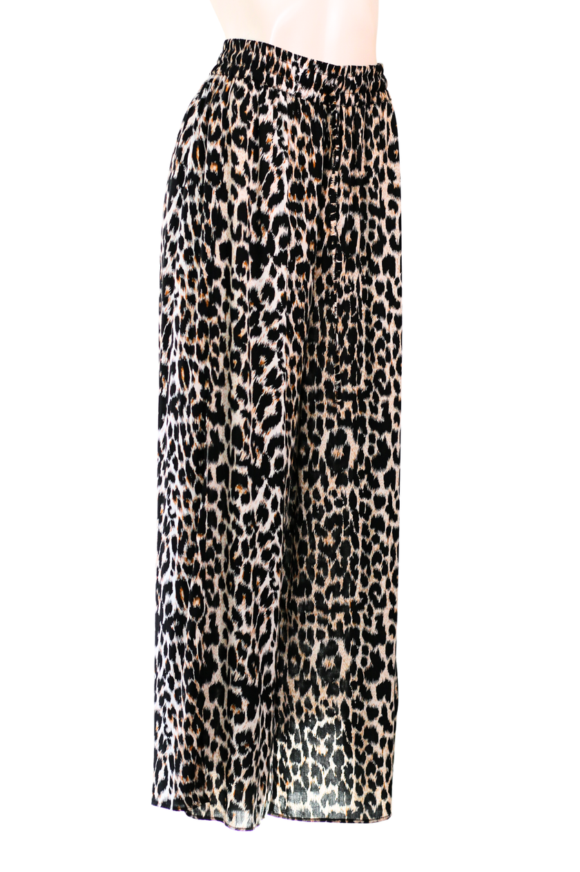 Leopard Shirt Set White