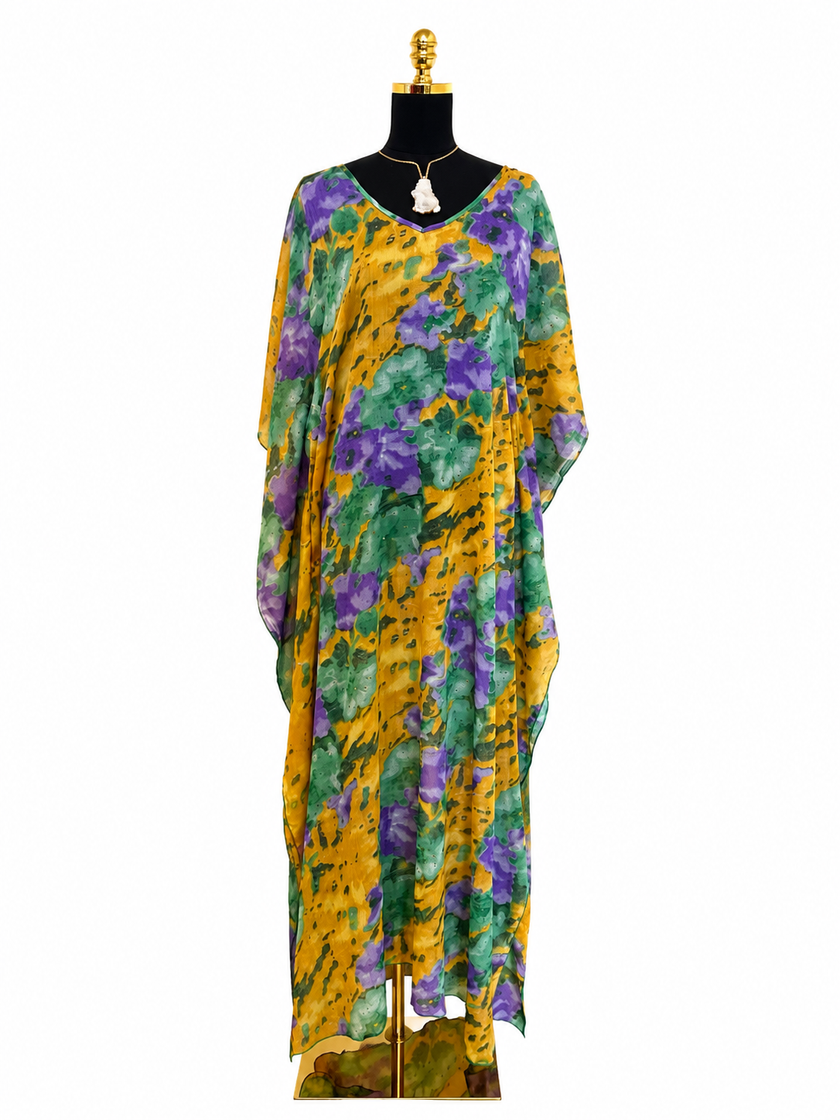 Isabella Collection Sheer Kaftan Dress