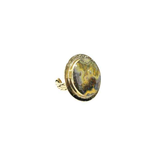 Bumblee Bee Japer Woven Brass Ring