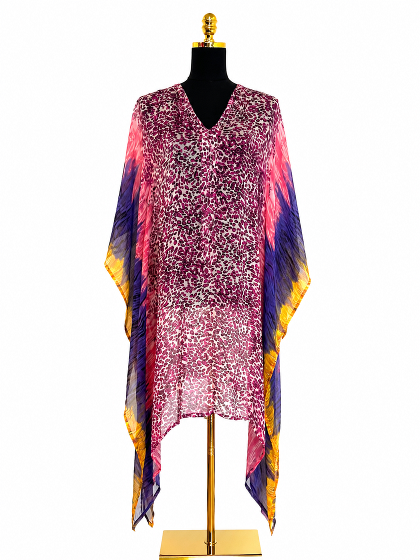 Isabella Collection Sheer Kaftan Dress