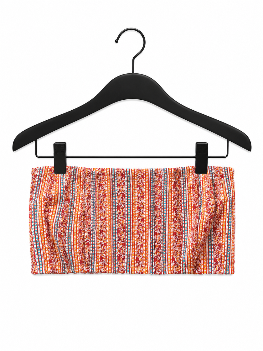 Patterned Bandeau Top