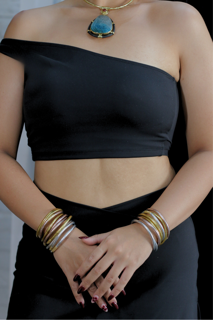 Surf bless bangles set 5pcs gold
