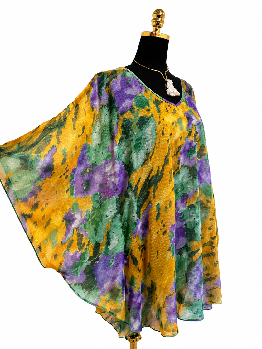 Isabella Collection Sheer Kaftan Dress
