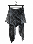 Black Patterned Handkerchief Top