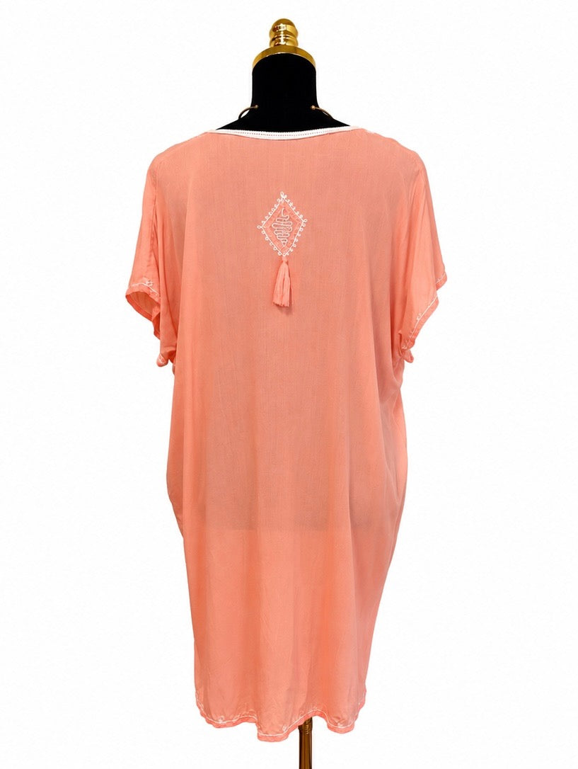 Coral Pink Cover-Up