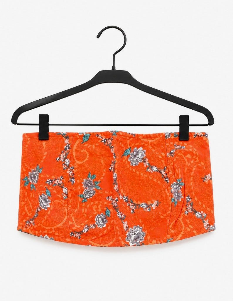 Patterned Bandeau Top