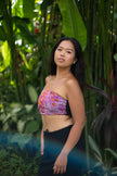 Floral Fuchsia Tube Top