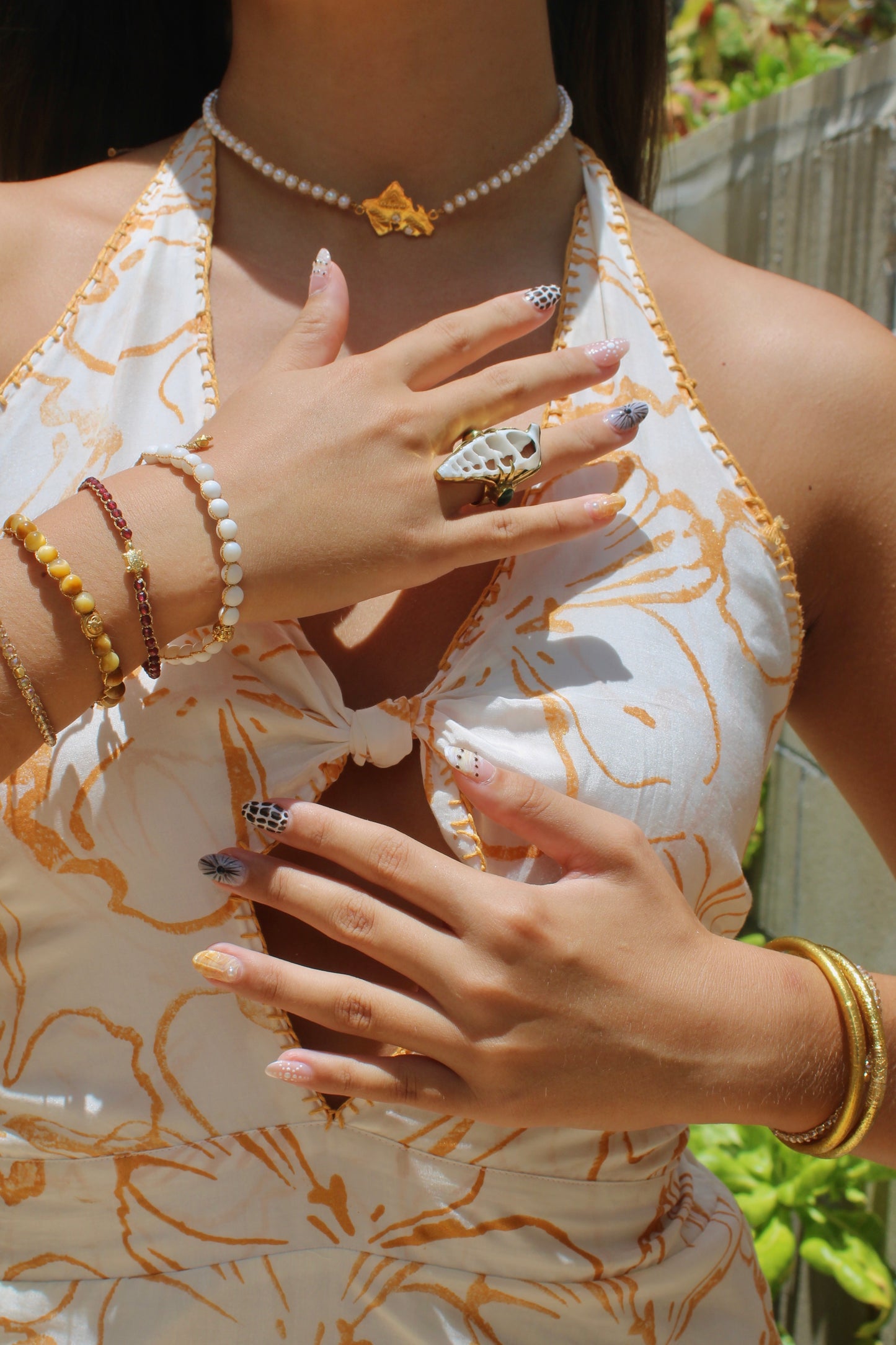 Sunpetal Halter Dress – Honey Blossom
