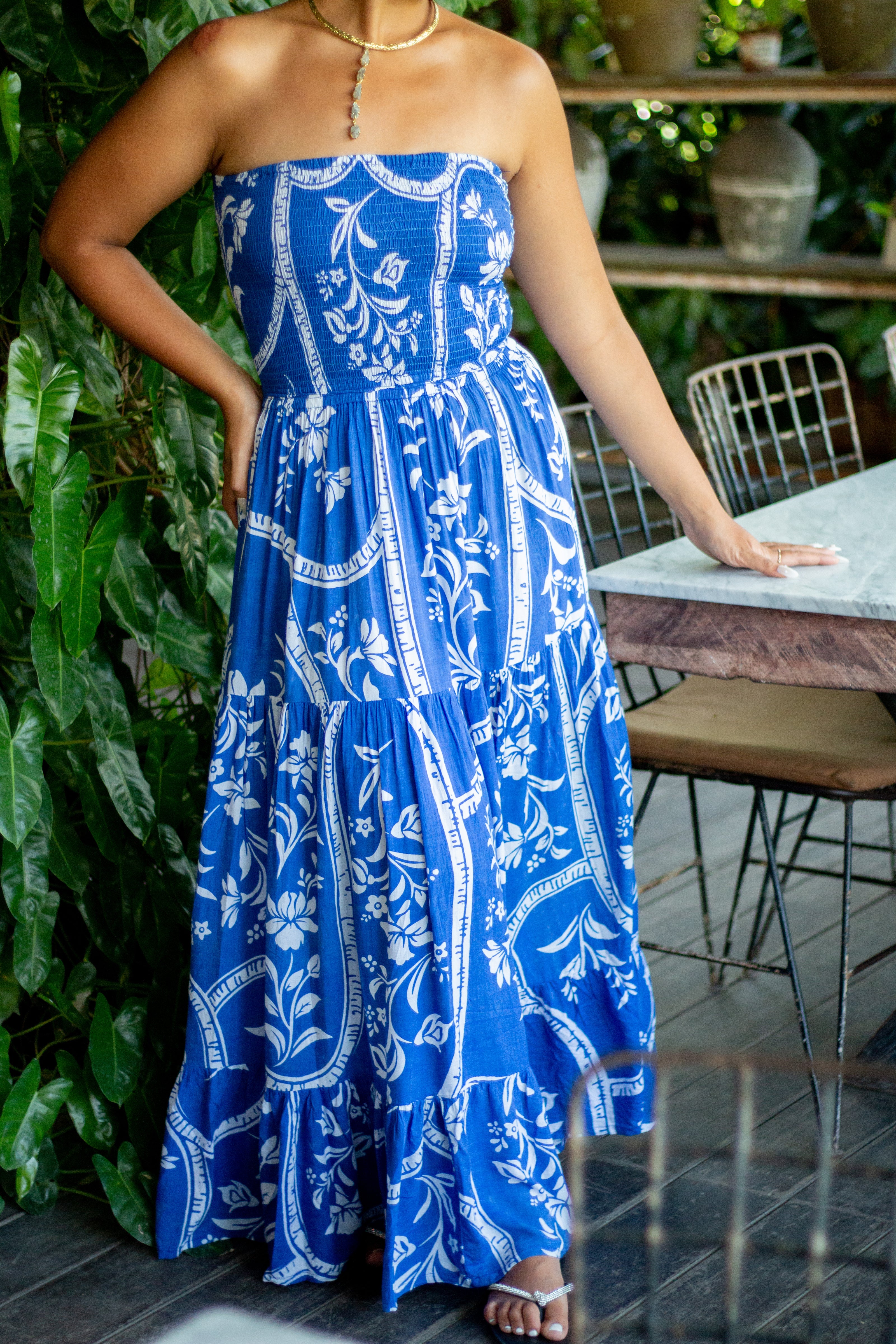 Ocean Garden Cut out Dress