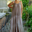 Boho Maxi Dress Taupe