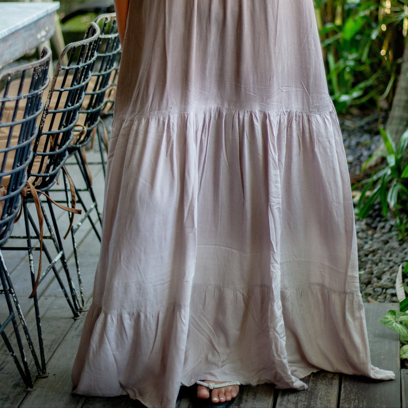 Boho Maxi Dress Taupe