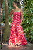 Tropical Flowy Long Dress