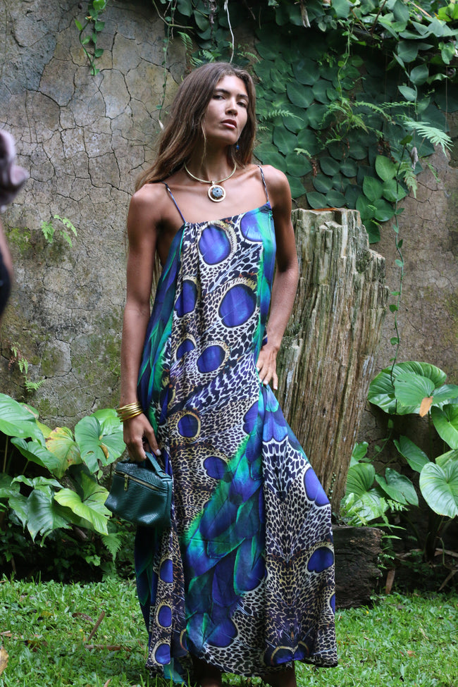 Peacock Maxi Dress