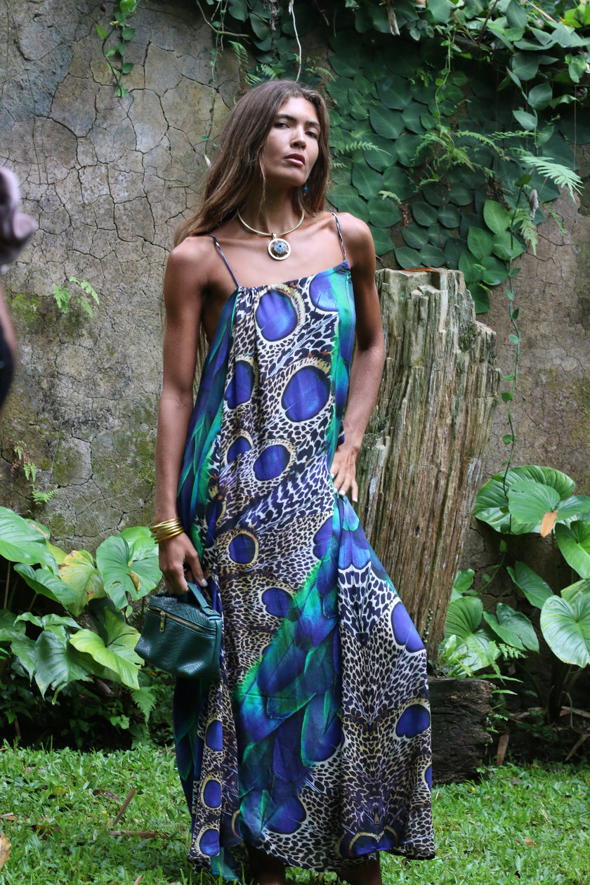 Peacock Maxi Dress