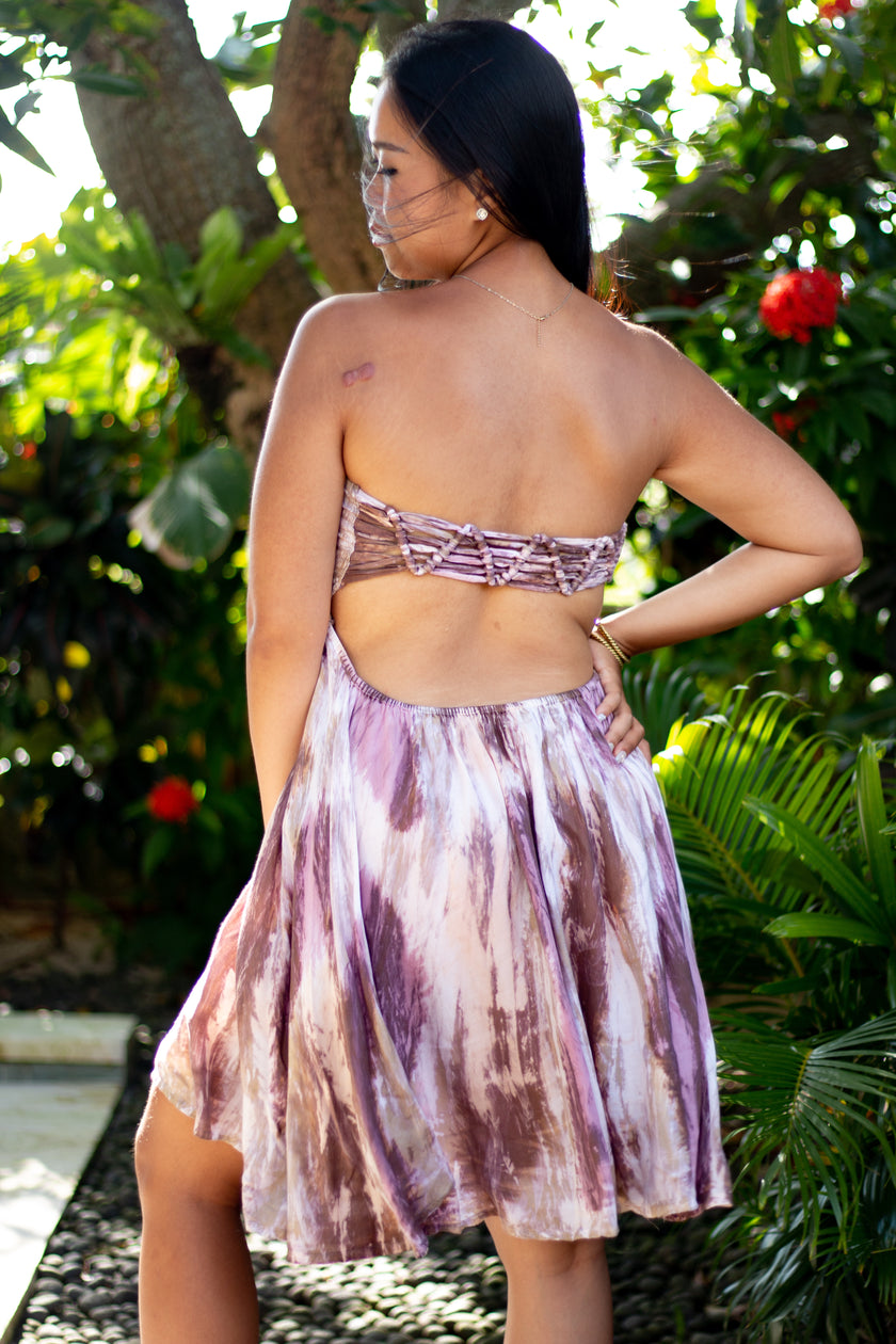 Abstract Tube Short Dress