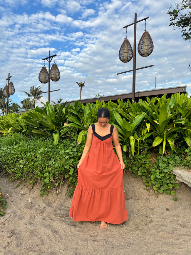 Terracotta Long Dress