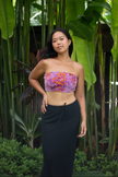 Floral Fuchsia Tube Top