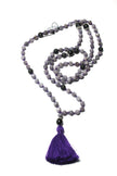 Grounding Mala with Amethyst Tassel