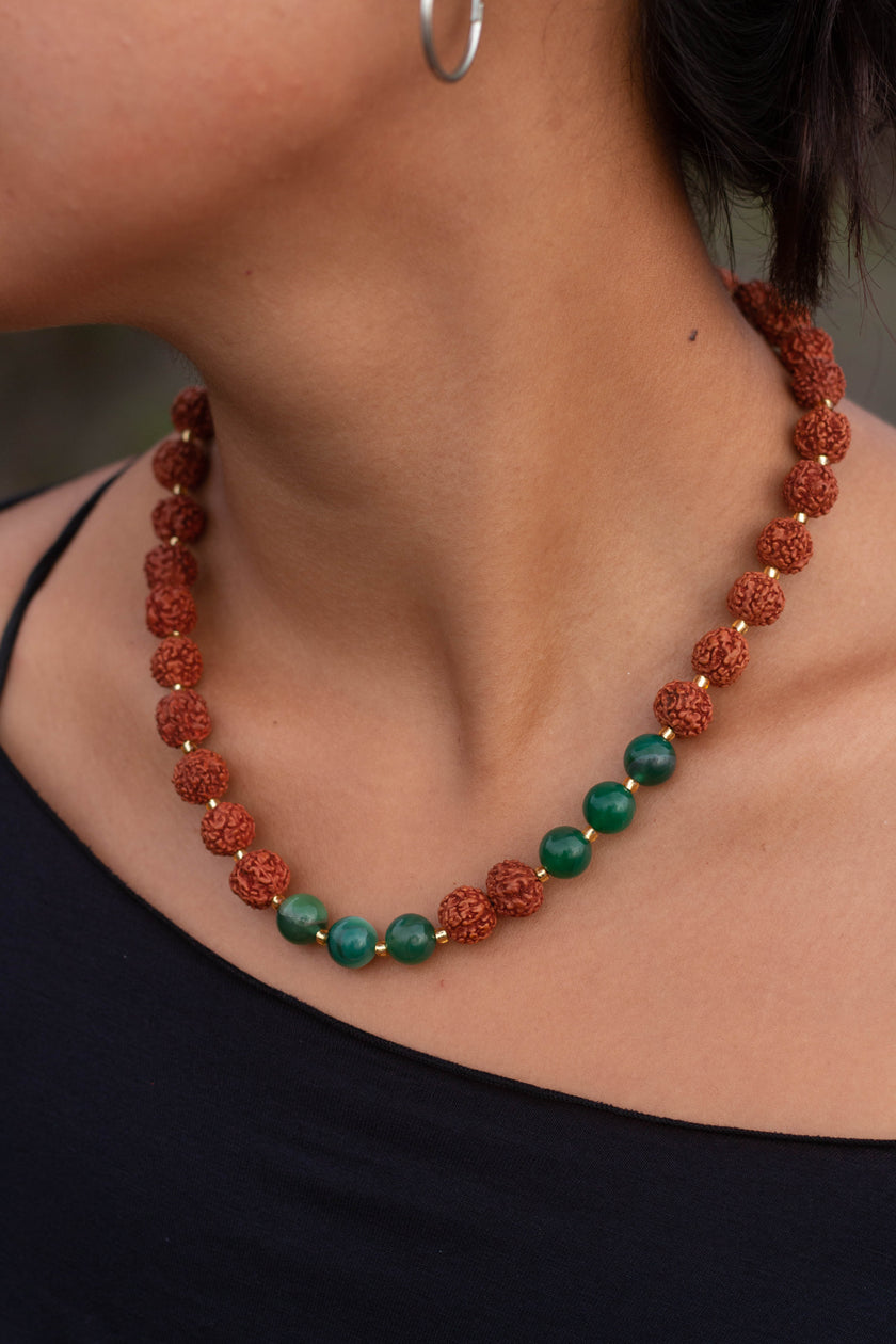 Rudraksha Beaded Necklace Sacred