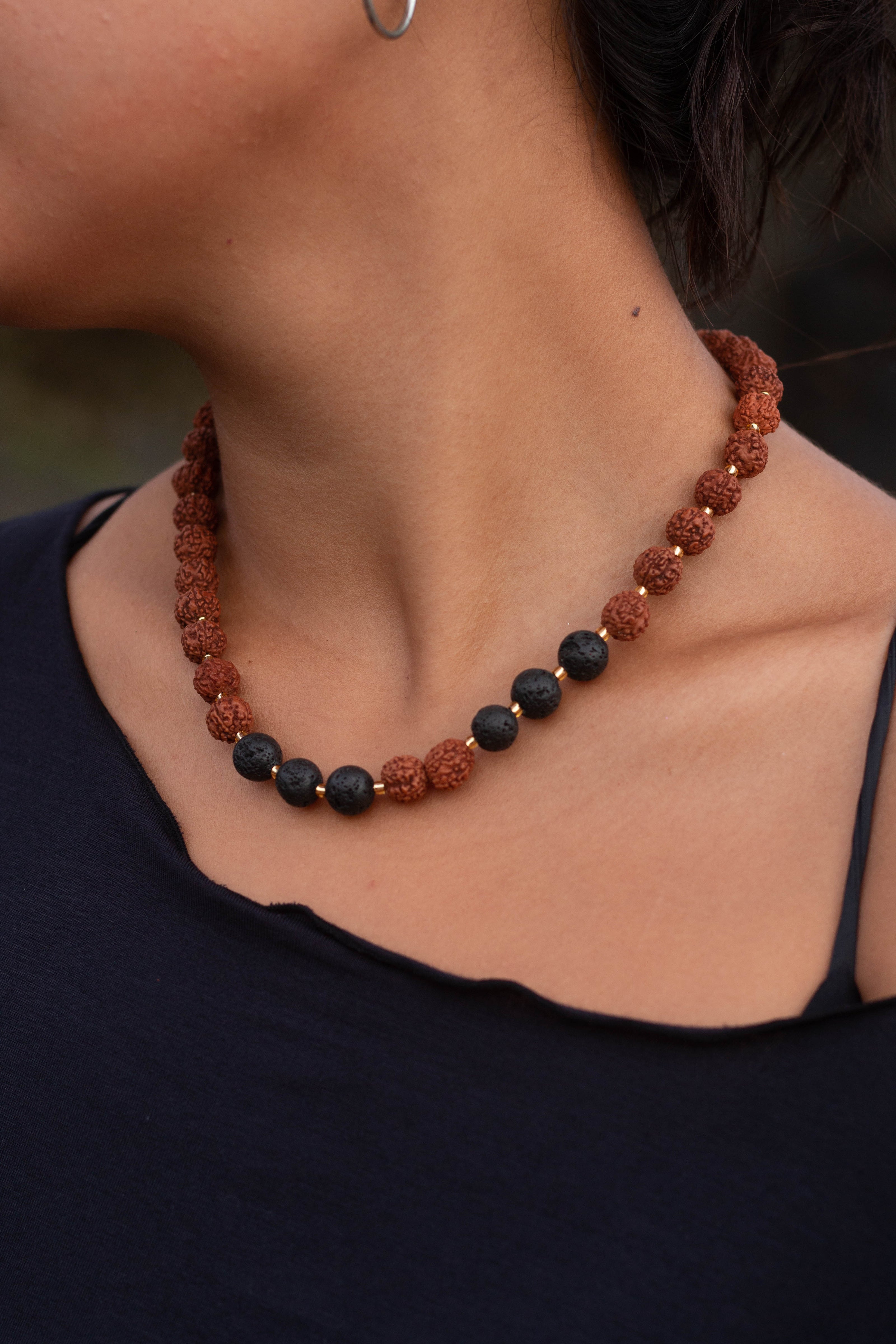 Rudraksha Beaded Necklace Sacred