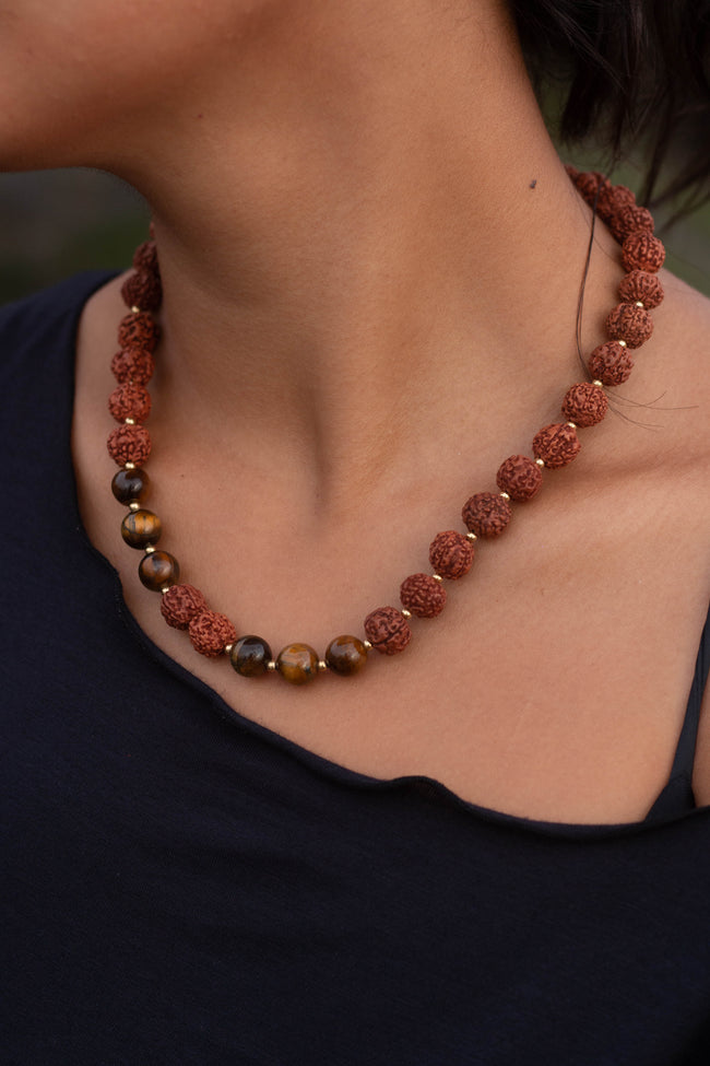 Rudraksha Beaded Necklace Sacred
