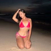 Red Pink Pipe Bikini