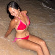 Red Pink Pipe Bikini