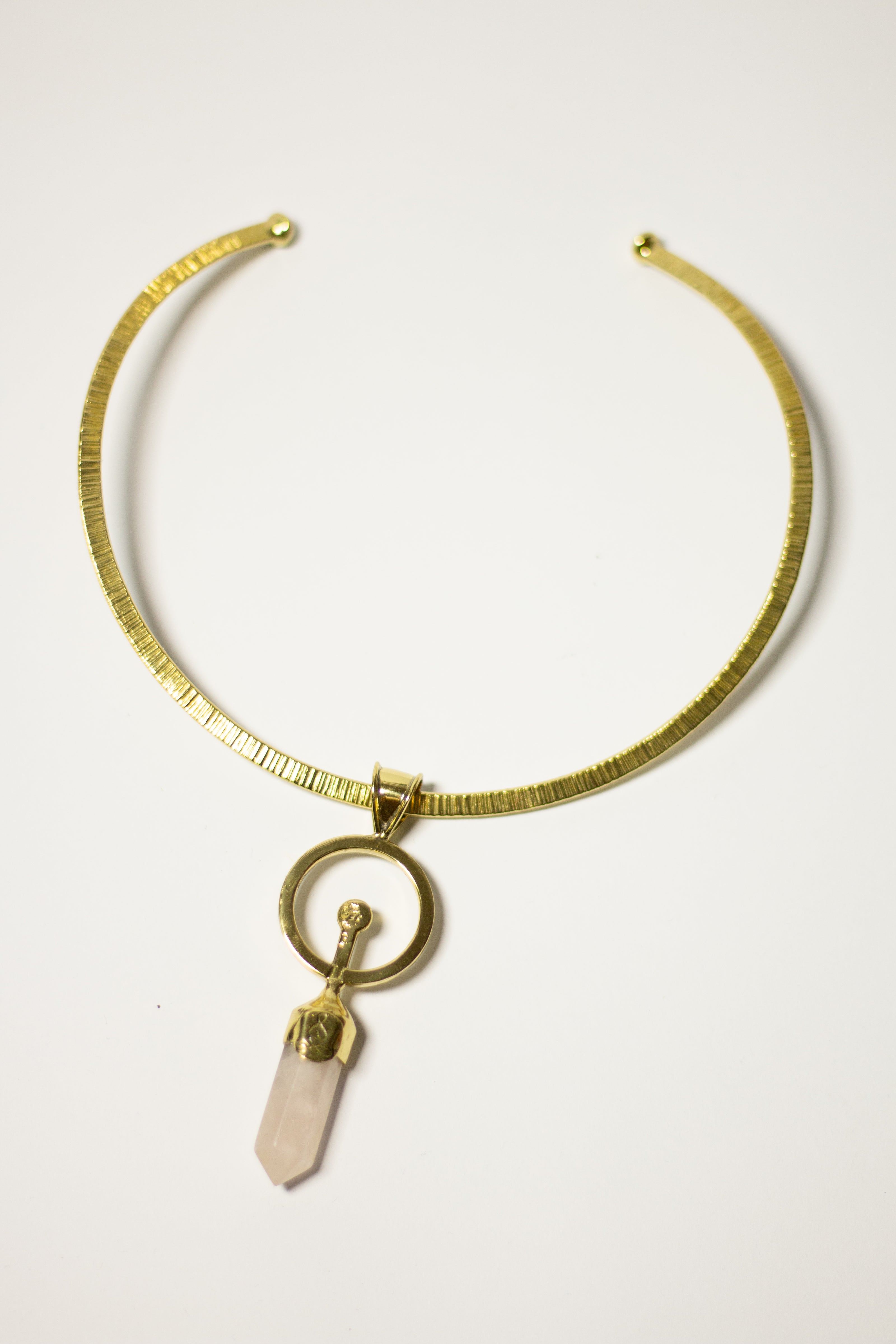 Lifeline Medical Charm with Brass Gold Necklace
