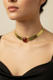Carnelian Heart Necklace