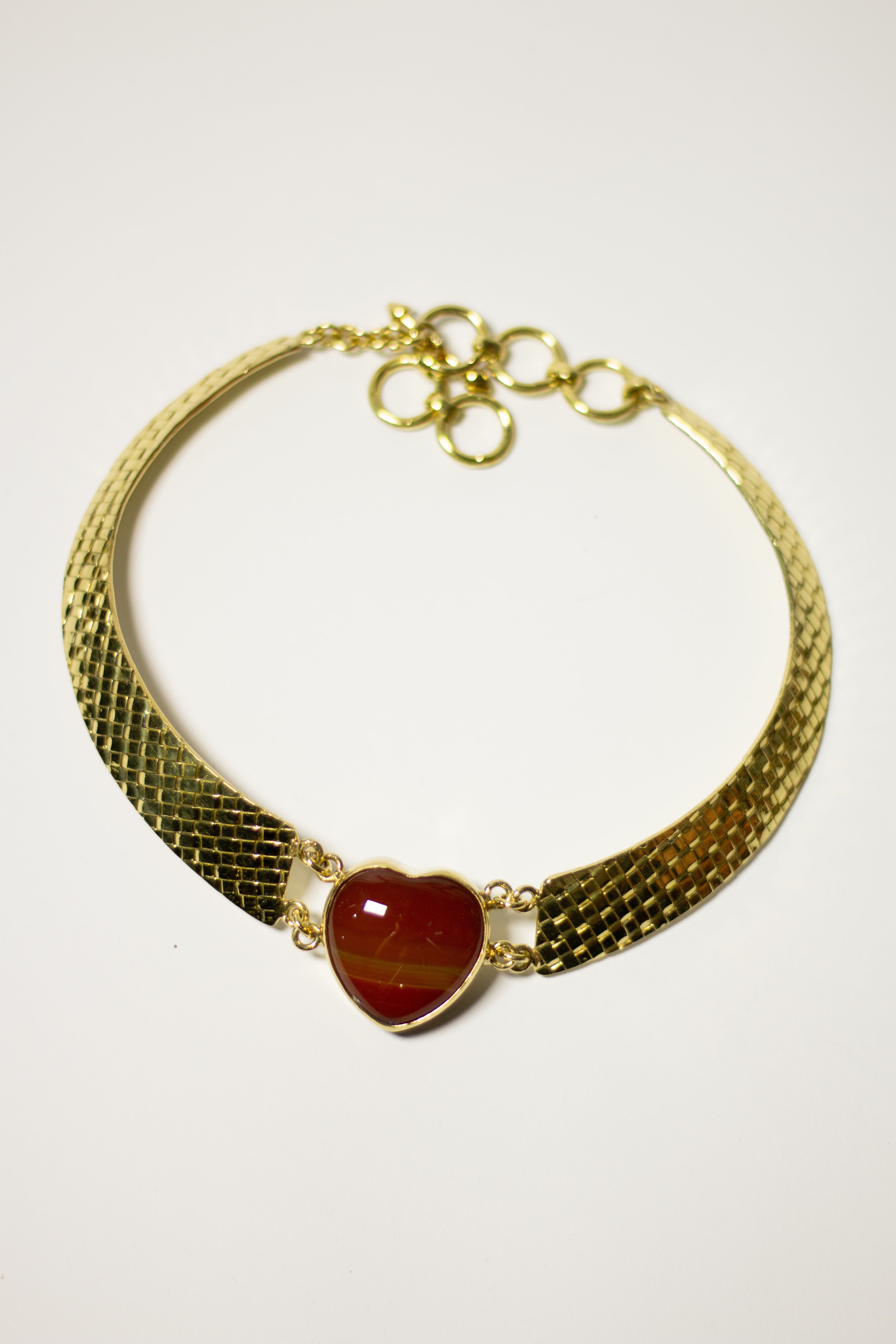 Carnelian Heart Necklace