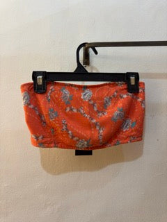 Floral Tube Top Orange