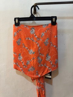 Floral Top Handkerchief Orange