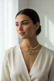 Raw Pyrite Crystal Pendant Necklace
