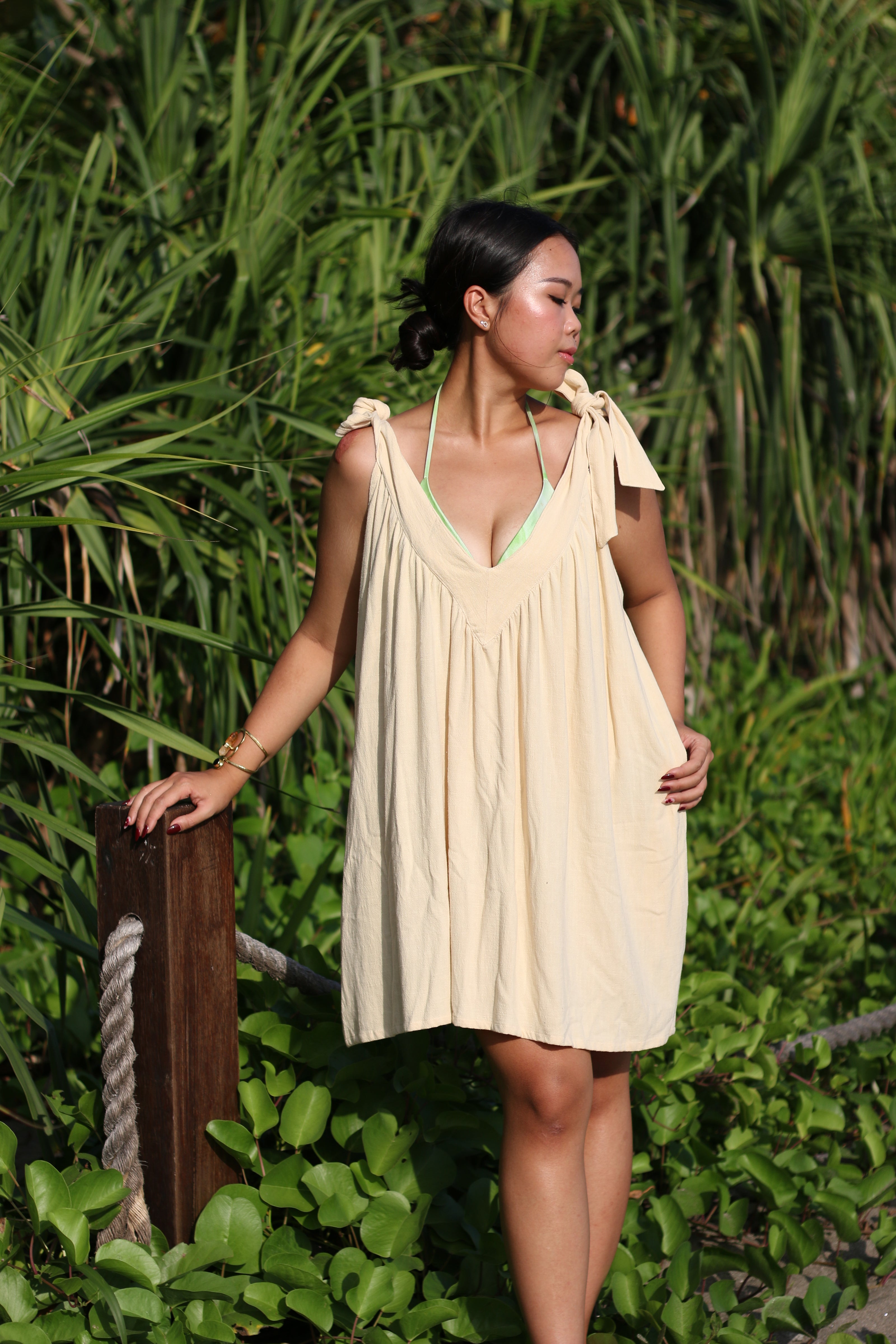 Tie Strap Mini Dress
