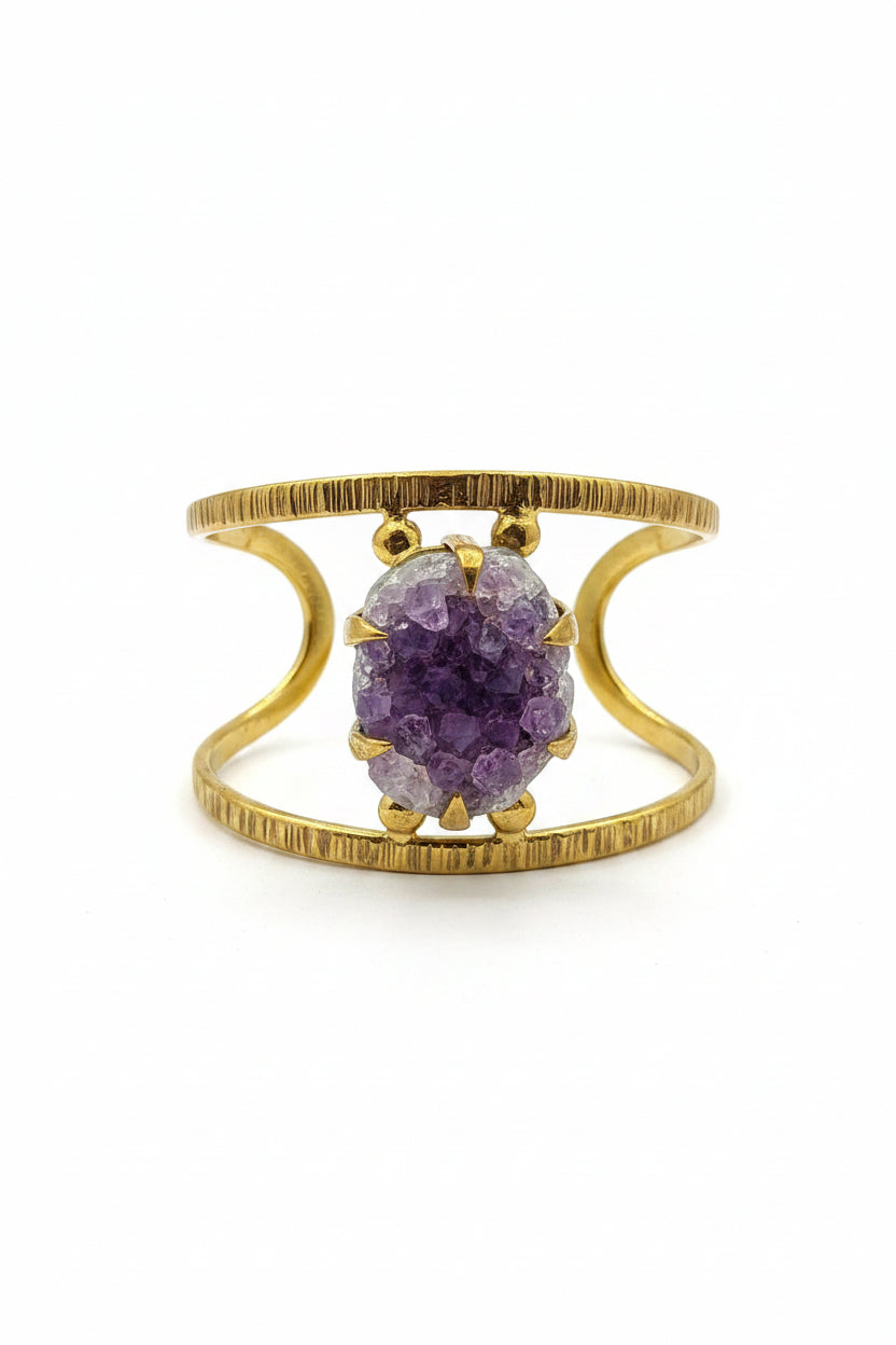 Amethyst Goddess Cuff Bracelet