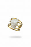 Raw Quartz Statement Ring