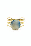 Luminous Opal Statement Cuff Bracelet