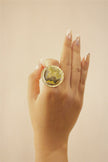 Citrine Statement Ring