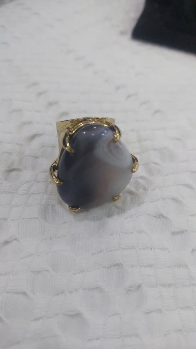 Black Tourmaline Statement Ring