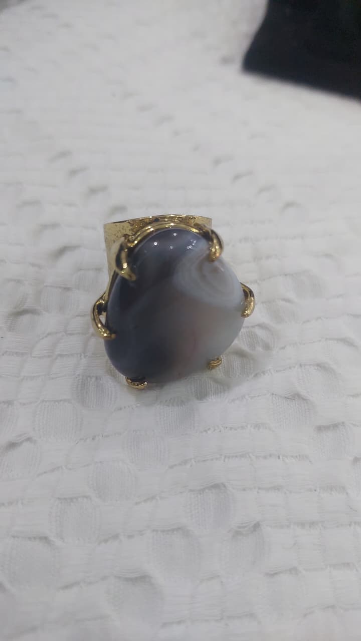 Black Tourmaline Statement Ring