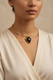 Turtle Pendant with Brass Gold
