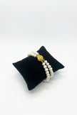 Pearl Double Charm Bracelet