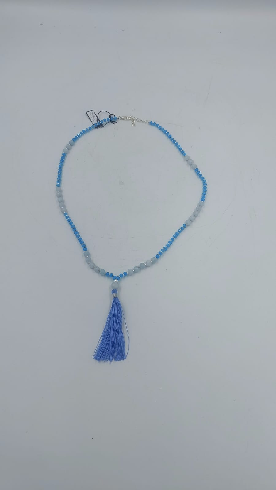 Hematite Beaded Tassel Mala Necklace