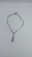 Hematite Beaded Tassel Mala Necklace